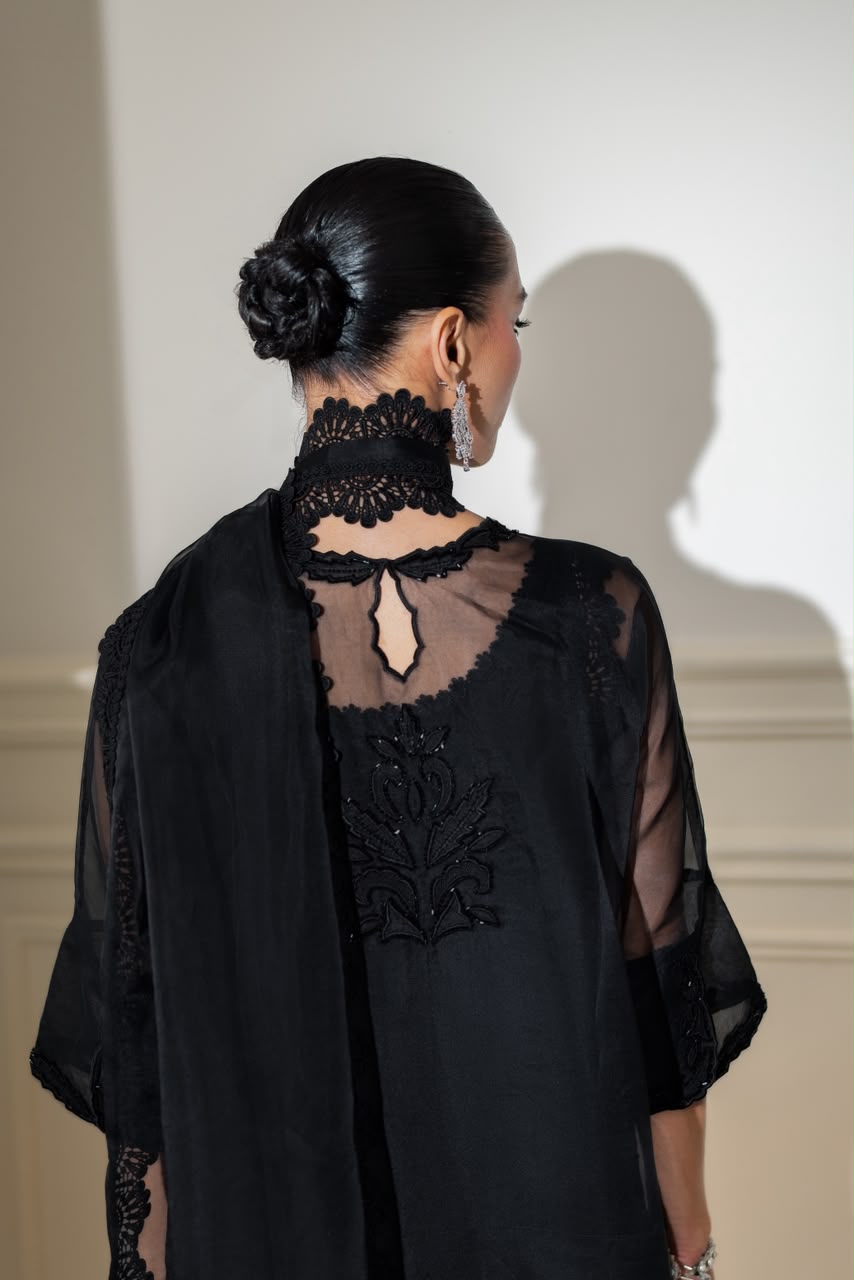 Alara Black Dupatta