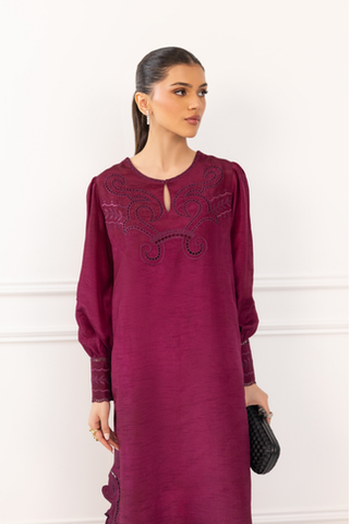 Rosalia Plum Kaftaan